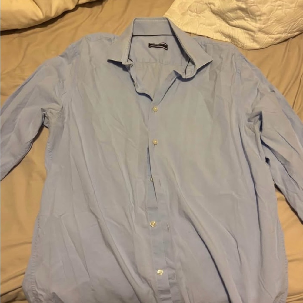 Tommy Hilfiger Blue Casual Button Down Shirt